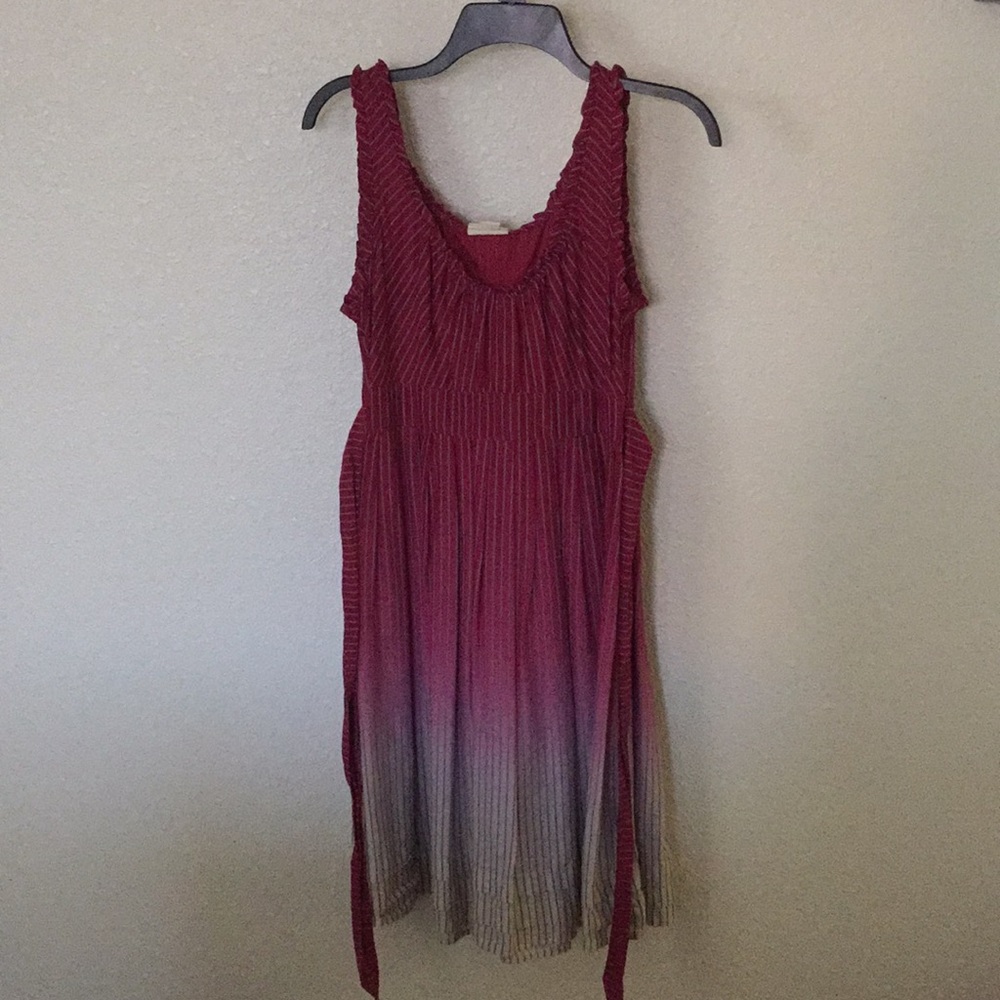 Stripped Dip Dyed Dress